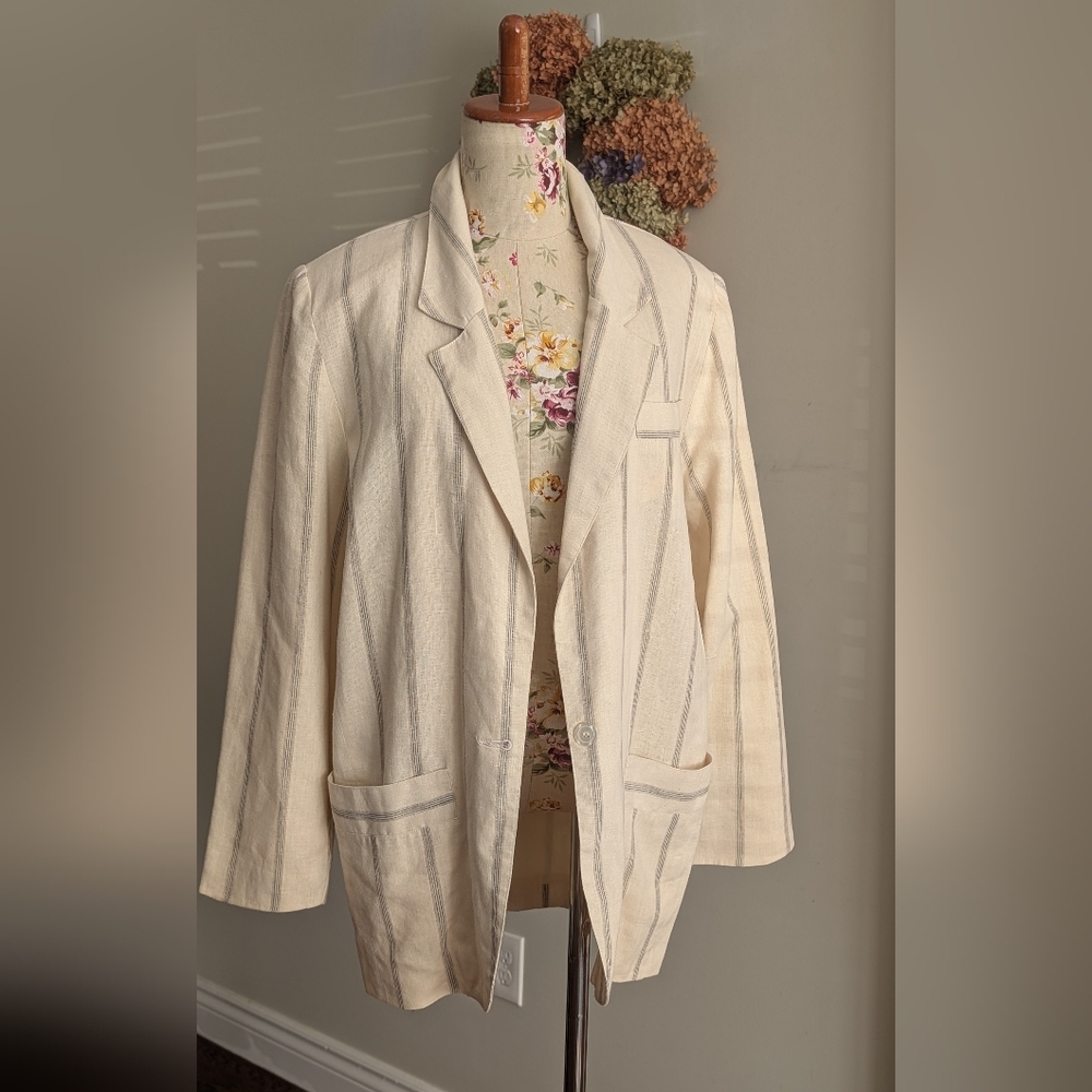 Together‎ Women's vintage Cream Blazer